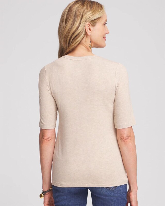 Touch of Cool Heather Short Sleeve Layering Tee - image 3